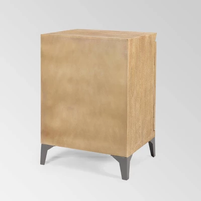 Glover Boho Cabinet Gray Antique - Christopher Knight Home 6 Glover Boho Cabinet Gray Antique - Christopher Knight Home - Image 6