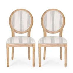 Set Of 2 Phinnaeus French Country Fabric Dining Chairs - Christopher Knight Home -Furniture Promotion Series GUEST c073772e 9b90 48f6 9348 87b144e26c46