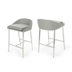 Set Of 2 Bandini Modern Upholstered Counter Height Barstools - Christopher Knight Home -Furniture Promotion Series GUEST c1d8d721 eafa 4a85 9125 f1fdbede0eb4