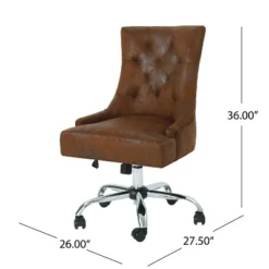 Americo Home Office Desk Chair - Christopher Knight Home -Furniture Promotion Series GUEST c2386e49 c56b 4876 989c b121ca23d62a
