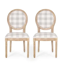 Set Of 2 Phinnaeus French Country Fabric Dining Chairs - Christopher Knight Home -Furniture Promotion Series GUEST c53594d3 9a37 463e b52e ce88331b2394