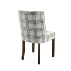 2pk Harman Contemporary Upholstered Plaid Dining Chairs Gray/Light Beige/Brown - Christopher Knight Home -Furniture Promotion Series GUEST c59b166c df3d 4761 8d46 d228bd9e258f
