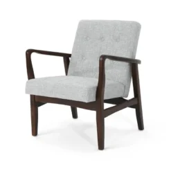 Marcola Mid Century Modern Upholstered Wood Framed Club Chair - Christopher Knight Home -Furniture Promotion Series GUEST c6bf3af8 23c4 446f b6f6 1f63d2925284