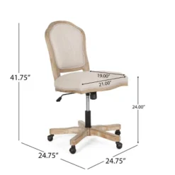 Scilley French Country Upholstered Swivel Office Chair - Christopher Knight Home -Furniture Promotion Series GUEST c70c08a2 a9cc 43c2 972a 538413ee43d7