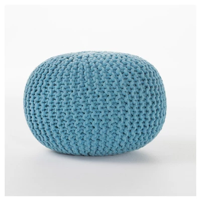 Moro Handcrafted Modern Cotton Pouf - Christopher Knight Home 8 Moro Handcrafted Modern Cotton Pouf - Christopher Knight Home - Image 8