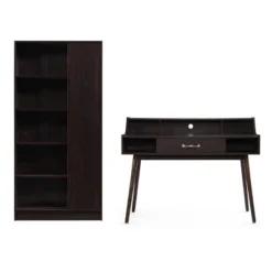 2pc Brenda Mid Century Home Office Set - Christopher Knight Home -Furniture Promotion Series GUEST c85f5065 9e30 4f59 9cc8 0d582fd7fb93