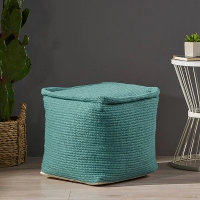 Cadence Boho Yarn Pouf - Christopher Knight Home 2 Cadence Boho Yarn Pouf - Christopher Knight Home - Image 2