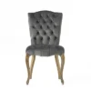 Set Of 2 Moira New Velvet Dining Chair Charcoal - Christopher Knight Home
