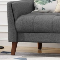 Candace Mid Century Modern Loveseat Dark Gray - Christopher Knight Home -Furniture Promotion Series GUEST cc6b8d49 eb2f 4e37 b808 7dfc8292f099