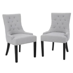 Set Of 2 Hayden Tufted Dining Chairs - Christopher Knight Home -Furniture Promotion Series GUEST ccb7cbf0 5795 401f 93f0 68c519e15de7