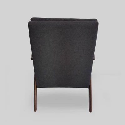 Duluth Mid-Century Armchair Black - Christopher Knight Home 3 Duluth Mid-Century Armchair Black - Christopher Knight Home - Image 3