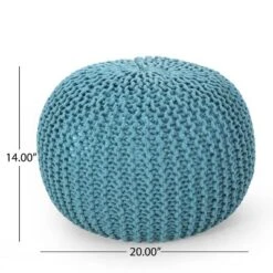 Nahunta Modern Knitted Cotton Round Pouf - Christopher Knight Home 19 Nahunta Modern Knitted Cotton Round Pouf - Christopher Knight Home -Furniture Promotion Series GUEST ce07dbec a2cf 4215 8136 aa3c6ee5dd7c