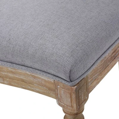 Set Of 4 Phinnaeus French Country Fabric Dining Chairs Light Gray/Natural - Christopher Knight Home 8 Set Of 4 Phinnaeus French Country Fabric Dining Chairs Light Gray/Natural - Christopher Knight Home - Image 8