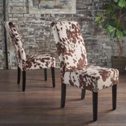 Set Of 2 Pertica Contemporary Dining Chair Dark Brown - Christopher Knight Home