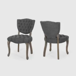 Set Of 2 Crosswind Tufted Dining Chair - Christopher Knight Home -Furniture Promotion Series GUEST d12499e9 01eb 4a27 90d0 6b20a09c2a22