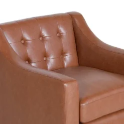 Deanna Contemporary Faux Leather Tufted Accent Chair - Christopher Knight Home -Furniture Promotion Series GUEST d24f74b7 da7a 499e af55 1251a1ad4707