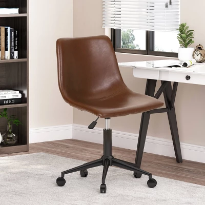 Jarvi Contemporary Upholstered Swivel Office Chair With Rolling Casters - Christopher Knight Home 1 Jarvi Contemporary Upholstered Swivel Office Chair With Rolling Casters - Christopher Knight Home