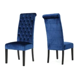 Set Of 2 Leorah Tall Back Tufted Dining Chair - Christopher Knight Home -Furniture Promotion Series GUEST d32a2703 7938 4ab3 9d82 51fac1b1b041