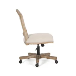 Scilley French Country Upholstered Swivel Office Chair - Christopher Knight Home -Furniture Promotion Series GUEST d3cce6bf e86c 4f95 be12 eecf7aed0d58