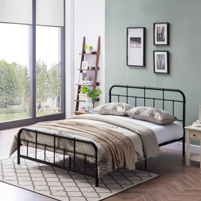 Queen Berthoud Industrial Iron Bed - Christopher Knight Home 1 Queen Berthoud Industrial Iron Bed - Christopher Knight Home