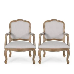 Set Of 2 Andrea French Country Wood Upholstered Dining Armchairs - Christopher Knight Home 29 Set Of 2 Andrea French Country Wood Upholstered Dining Armchairs - Christopher Knight Home -Furniture Promotion Series GUEST d4649144 09f1 4a47 ba43 8bf70dd3cebc