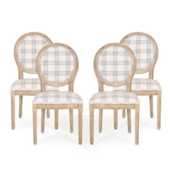 Set Of 4 Phinnaeus French Country Fabric Dining Chairs - Christopher Knight Home -Furniture Promotion Series GUEST d4996a88 c579 480d 98d3 ce82d71e6581