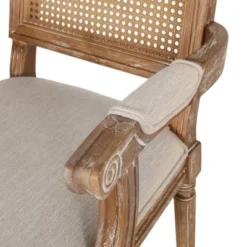Set Of 2 Maria French Country Wood And Cane Upholstered Dining Chairs - Christopher Knight Home -Furniture Promotion Series GUEST d4bb03d8 e942 4f20 a33d 0c1a69f89216 2