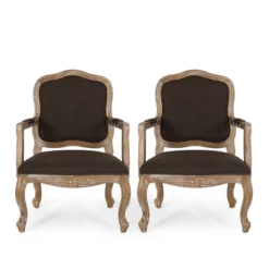 Set Of 2 Andrea French Country Wood Upholstered Dining Armchairs - Christopher Knight Home 27 Set Of 2 Andrea French Country Wood Upholstered Dining Armchairs - Christopher Knight Home -Furniture Promotion Series GUEST d676ccb4 25a2 4049 ae97 9b7c1e6e82c4