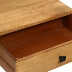 Gaudet Modern Industrial Handmade Mango Wood C Shaped Side Table With Drawer Natural/Black - Christopher Knight Home -Furniture Promotion Series GUEST d6e96014 5b8f 4d9b b689 fecdeb18e55e