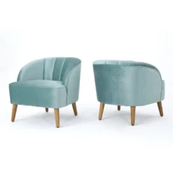 Set Of 2 Amaia Modern New Velvet Club Chair - Christopher Knight Home -Furniture Promotion Series GUEST d8854710 92ff 481e b613 01a56305e32b