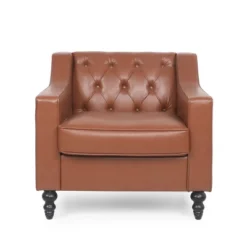 Furman Contemporary Tufted Club Chair Cognac - Christopher Knight Home 18 Furman Contemporary Tufted Club Chair Cognac - Christopher Knight Home -Furniture Promotion Series GUEST da354514 a70d 48cd b14b 6103bf6f0633