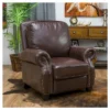 Torreon Faux Leather Recliner Club Chair Dark Brown - Christopher Knight Home