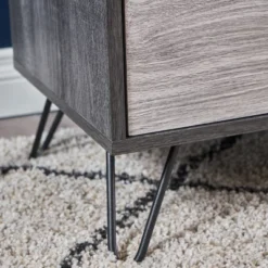 Dorrin Mid Century Wooden TV Stand For TVs Up To 60" Sonoma Gray Oak Brown - Christopher Knight Home -Furniture Promotion Series GUEST df25bdcc 1b1b 4a35 80ef facd9feeed60