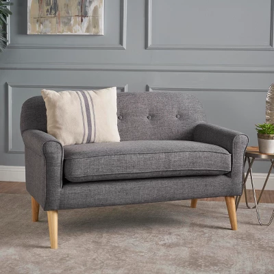 Mariah Mid-Century Loveseat - Christopher Knight Home 1 Mariah Mid-Century Loveseat - Christopher Knight Home