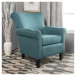 Roseville Upholstered Club Chair - Christopher Knight Home -Furniture Promotion Series GUEST e0dc4f81 9c00 4ec2 9bf6 64075eeb97e7