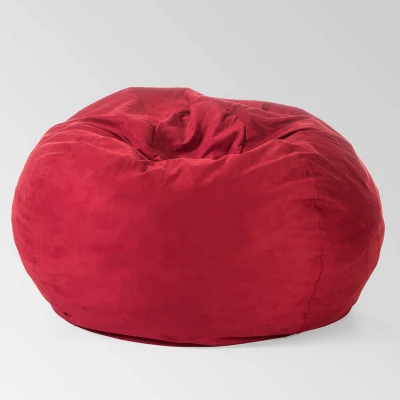 Madison Faux Suede Beanbag 5' - Christopher Knight Home 8 Madison Faux Suede Beanbag 5' - Christopher Knight Home - Image 8