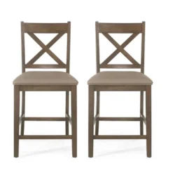 2pc Emory Farmhouse Upholstered Wood Counter Height Barstools - Christopher Knight Home 20 2pc Emory Farmhouse Upholstered Wood Counter Height Barstools - Christopher Knight Home -Furniture Promotion Series GUEST e5ac4a09 f388 491c a8e4 a0d587106bb8