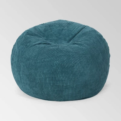 Kenli 3' Modern Corduroy Beanbag - Christopher Knight Home 5 Kenli 3' Modern Corduroy Beanbag - Christopher Knight Home - Image 5