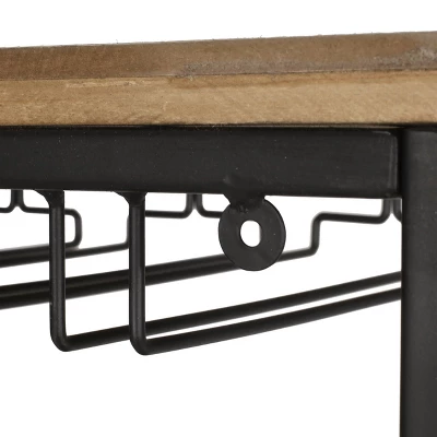 Fritsche Modern Industrial 47 Bottle Floor Wine Rack Natural/Black - Christopher Knight Home 9 Fritsche Modern Industrial 47 Bottle Floor Wine Rack Natural/Black - Christopher Knight Home - Image 9