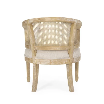 Steinaker French Country Wood And Cane Accent Chair - Christopher Knight Home 4 Steinaker French Country Wood And Cane Accent Chair - Christopher Knight Home - Image 4