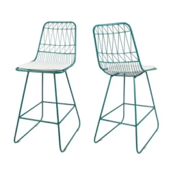 Set Of 2 Walcott Modern Iron Counter Height Barstools - Christopher Knight Home -Furniture Promotion Series GUEST eadf8e62 85c3 4da1 ba3c 20ce8603ae99