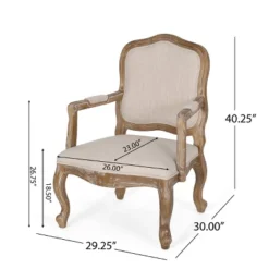 Set Of 2 Andrea French Country Wood Upholstered Dining Armchairs - Christopher Knight Home 24 Set Of 2 Andrea French Country Wood Upholstered Dining Armchairs - Christopher Knight Home -Furniture Promotion Series GUEST eb54a97a 3d68 4fa7 8e1c c2db0be84954
