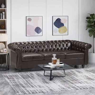 Parksley Tufted Chesterfield Sofa - Christopher Knight Home 1 Parksley Tufted Chesterfield Sofa - Christopher Knight Home