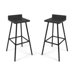 Set Of 2 Bidwell Modern Wood Barstool - Christopher Knight Home -Furniture Promotion Series GUEST ee6e9d46 fa56 481c 9e6a 1bbd561a923a