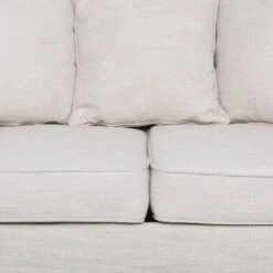 Fairburn Contemporary Pillow Back 3 Seater Sofa Beige/Espresso - Christopher Knight Home -Furniture Promotion Series GUEST eefe484b b2a4 4c98 ba14 c9231fcd0d93