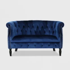 Milani Scroll Arm Loveseat - Christopher Knight Home -Furniture Promotion Series GUEST ef09ed37 a1a5 40d9 b6c7 c7de076c545a