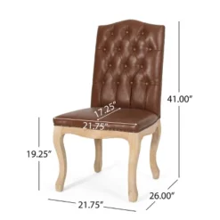 2pk Shylo Contemporary Faux Leather Dining Chairs - Christopher Knight Home -Furniture Promotion Series GUEST ef4e4442 f5fc 4e7a a6c0 64a213ffc510