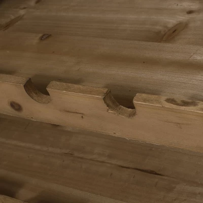 Fritsche Modern Industrial 47 Bottle Floor Wine Rack Natural/Black - Christopher Knight Home 8 Fritsche Modern Industrial 47 Bottle Floor Wine Rack Natural/Black - Christopher Knight Home - Image 8