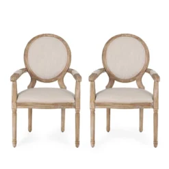Set Of 2 Judith French Country Wood Upholstered Dining Chairs - Christopher Knight Home -Furniture Promotion Series GUEST f0f0abb8 7053 46b6 b6ee 9cee7cea2951