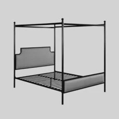 Queen Beechmont Iron Canopy Upholstered Bed - Christopher Knight Home -Furniture Promotion Series GUEST f1dff4ee 6587 47c1 9ffb 7d64e2df31e0